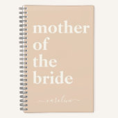 Mutter der Braut Minimalistisch Modernes Custom Bl Notizblock (Vorderseite)