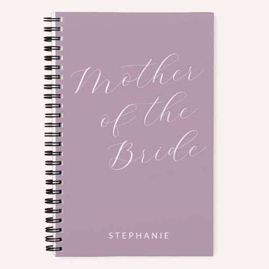 Mutter der Braut Minimalistischen Personalisierten Notizblock (Vorderseite)