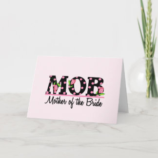 Mutter der Braut (MOD) Tulip Lettering Karte