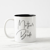 Mutter der Braut Modern Zweifarbige Tasse (Links)