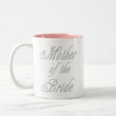 Mutter der Braut-noblen Grau Zweifarbige Tasse (Links)