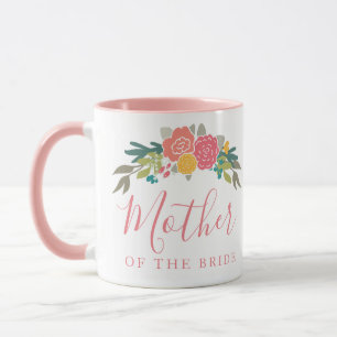 Mutter der Braut oder Groom Pink Rose Bouquet Tasse