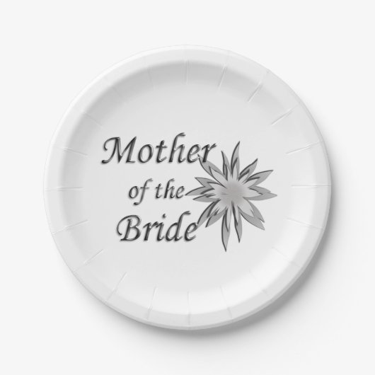 Mutter der Braut Pappteller (Vorderseite)