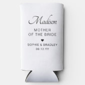 Mutter der Braut Personalisierte Hochzeit Selters Dosenkühler (Vorderseite)