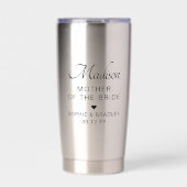 Mutter der Braut Personalisierte Hochzeit Thermobecher (Vorderseite)