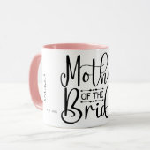 Mutter der Braut Personalisiertes Drehbuch Tasse (Vorderseite Links)