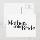 Mutter der Braut Postkarte (Vorne/Hinten)