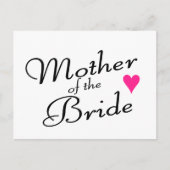 Mutter der Braut Postkarte (Vorderseite)