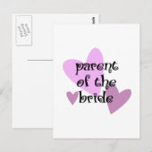Mutter der Braut Postkarte (Vorne/Hinten)