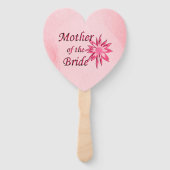 Mutter der Braut rosa Fächer (Rückseite)