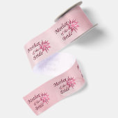 Mutter der Braut rosa Satinband (Rückseite)