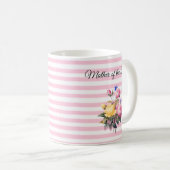 Mutter der Braut Rose Bouquet personalisierte Mug Kaffeetasse (VorderseiteRechts)