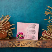 Mutter der Braut - Rose Plaque Fotoplatte (Seite)