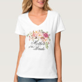 Mutter der Braut rustikale Blüte T-Shirt (Vorderseite)
