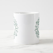 Mutter der Braut | Rustikale Grünkranzhochzeit Jumbo-Tasse (Vorderseite)