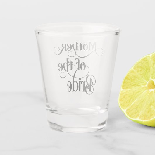 Mutter der Braut Schnapsglas (Rückseite)