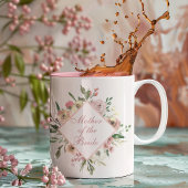 Mutter der Braut Schönes Blumenrosa Chic Zweifarbige Tasse