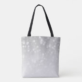 Mutter der Braut Silver Bokeh Sparkle Lichter Tasche (Rückseite)