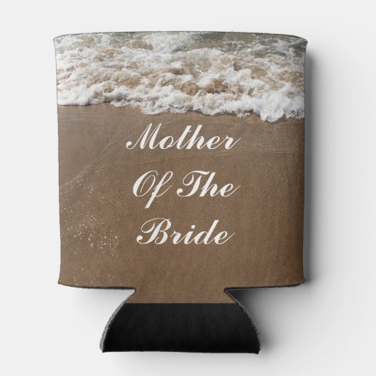 Mutter der Braut spendet Gastgeschenke Dosenkühler (Rückseite)