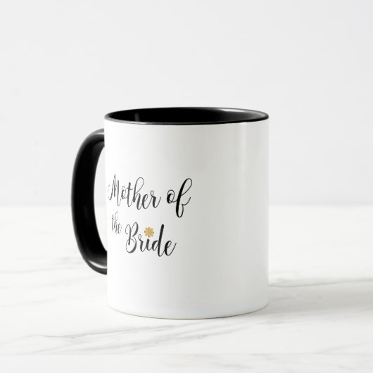 Mutter der Braut Stilvolle Tasse (Vorderseite Links)