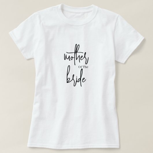 Mutter der Braut T-Shirt (Design vorne)