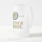 MUTTER DER BRAUT-TASSE ROYALE MATTGLAS BIERGLAS (VorderseiteRechts)