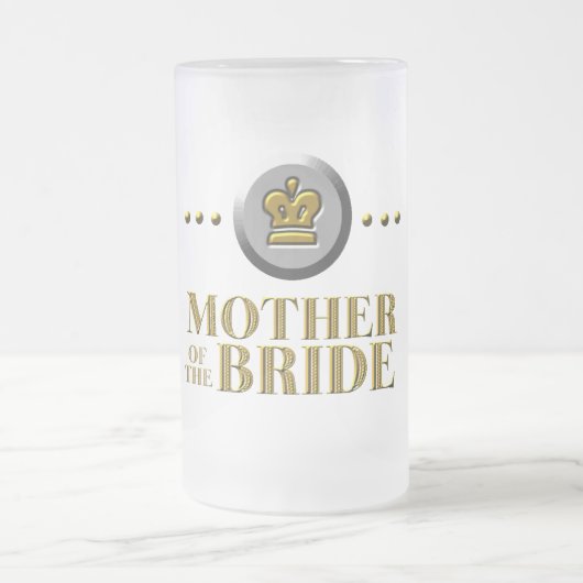 MUTTER DER BRAUT-TASSE ROYALE MATTGLAS BIERGLAS (Mittel)