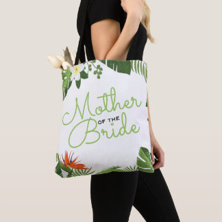 Mutter der Braut-tropischen Hochzeit in Urlaubsort Tasche