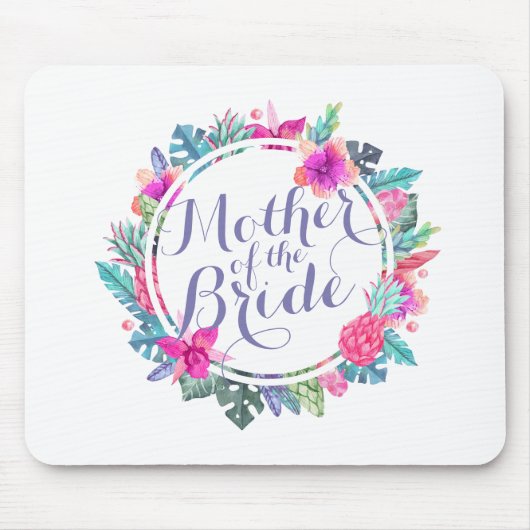Mutter der Braut-tropischen Hochzeit | Mousepad (Vorne)