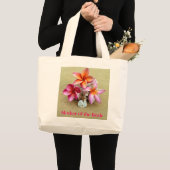 Mutter der Braut-tropischen Taschen-Tasche Jumbo Stoffbeutel (Vorderseite (Produkt))