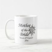 Mutter der Braut und der Gebräuche Name und Datum Kaffeetasse (Links)