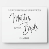 Mutter der Braut vorbehaltene Studentenverheiratun Fotoplatte (Vorderseite)