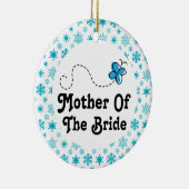 Mutter der Braut-Weihnachtshochzeits-Verzierung Keramik Ornament (Rechts)