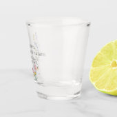 Mutter der Braut Wildblume Blumenhochzeit Schnapsglas (Rechts)