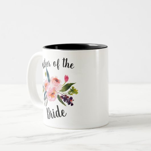 Mutter der Braut - Zweifarbige Tasse (Vorderseite Links)