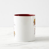 Mutter der Braut Zweifarbige Tasse (Mittel)