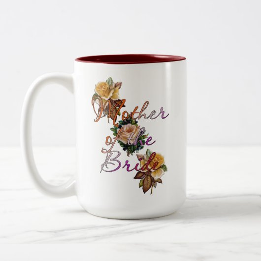 Mutter der Braut Zweifarbige Tasse (Links)