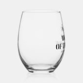 Mutter der Brautbezeichnung schwarze Typografie Ho Weinglas Ohne Stiel (Rechts)