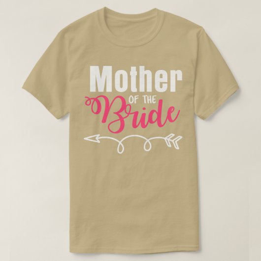 Mutter der Brautfamilie, die nur mit Ehefrau verhe T-Shirt (Design vorne)