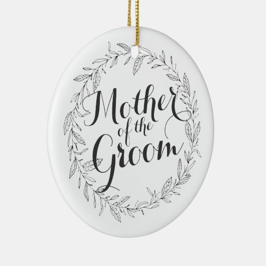 Mutter der Bräutigam-einfachen Keramikornament (Rechts)