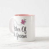 Mutter der Bräutigam-Hochzeits-Geschenk-Tasse Zweifarbige Tasse (Vorderseite Links)