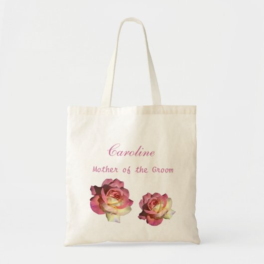Mutter der Bräutigam Rose Blume Gastgeschenk Hochz Tragetasche (Vorne)