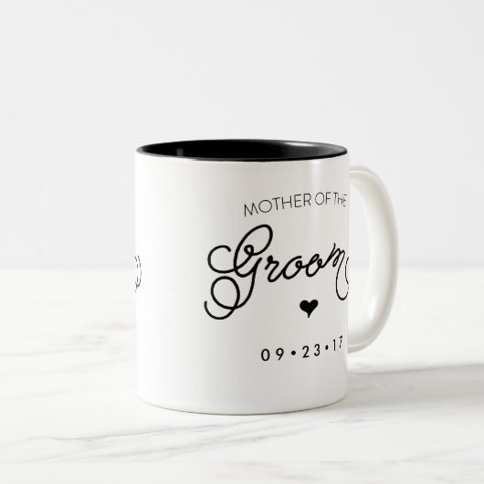 Mutter der Bräutigam-Tasse personifizieren Ihr Zweifarbige Tasse (VorderseiteRechts)