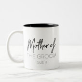 Mutter der Bräutigam-Tasse Zweifarbige Tasse (Links)