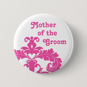 Mutter der Bräutigamhochzeit Button