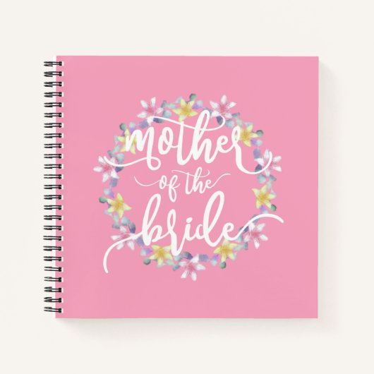 Mutter der Brautkalligrafie | Notebook Notizblock (Vorderseite)