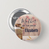 Mutter der Brautmilch kann Hochzeit Button (Vorne & Hinten)