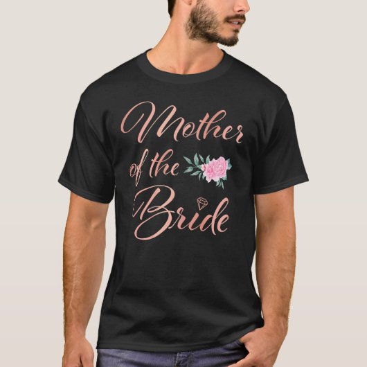 Mütter der Brautmutter der Braut Mädels T-Shirt (Vorderseite)