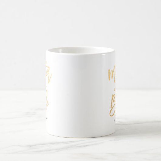 Mutter der Brautschrift Custom Kaffeetasse (Mittel)