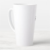 Mutter der Bride Black Elegant Script Hochzeiten Milchtasse (Linke Ecke)